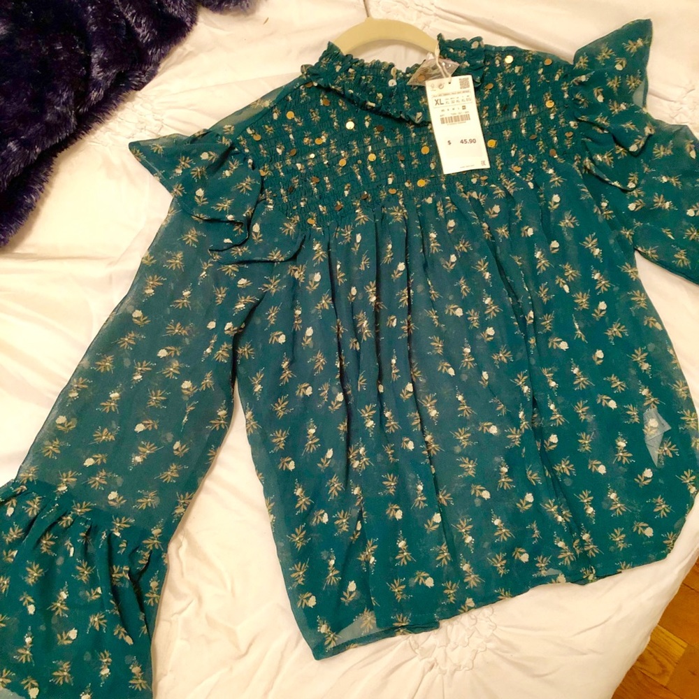 Zara Floral Blouse